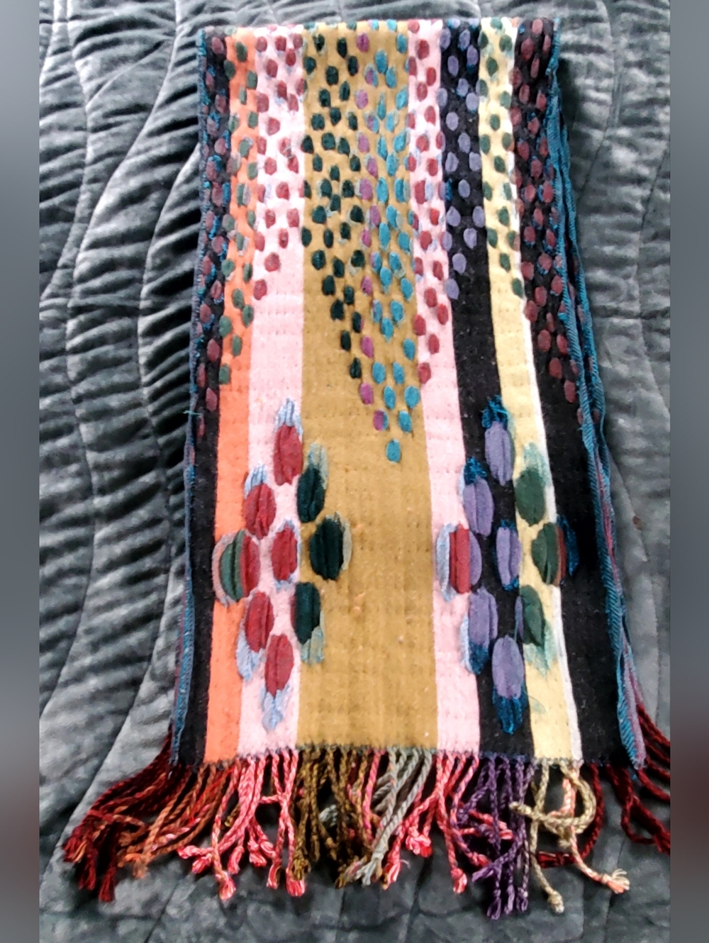 Chelsey II Boho Knit Lightweight Scarf Wrap - Picture 5 of 6